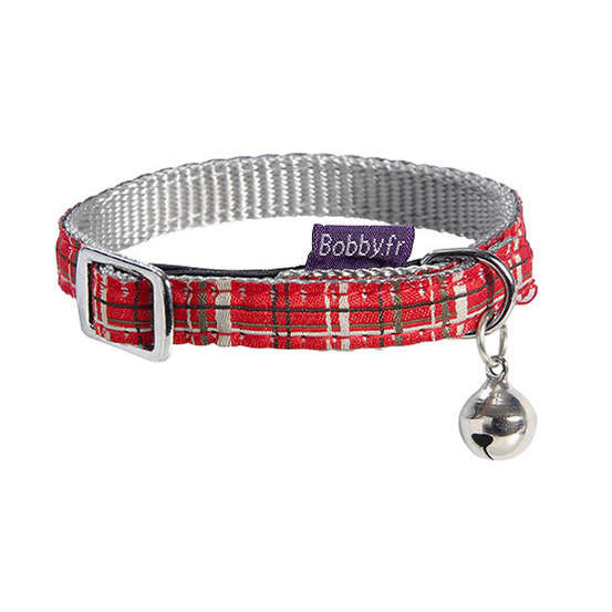 Collier Kilt pour chat de couleur rouge et de taille 30