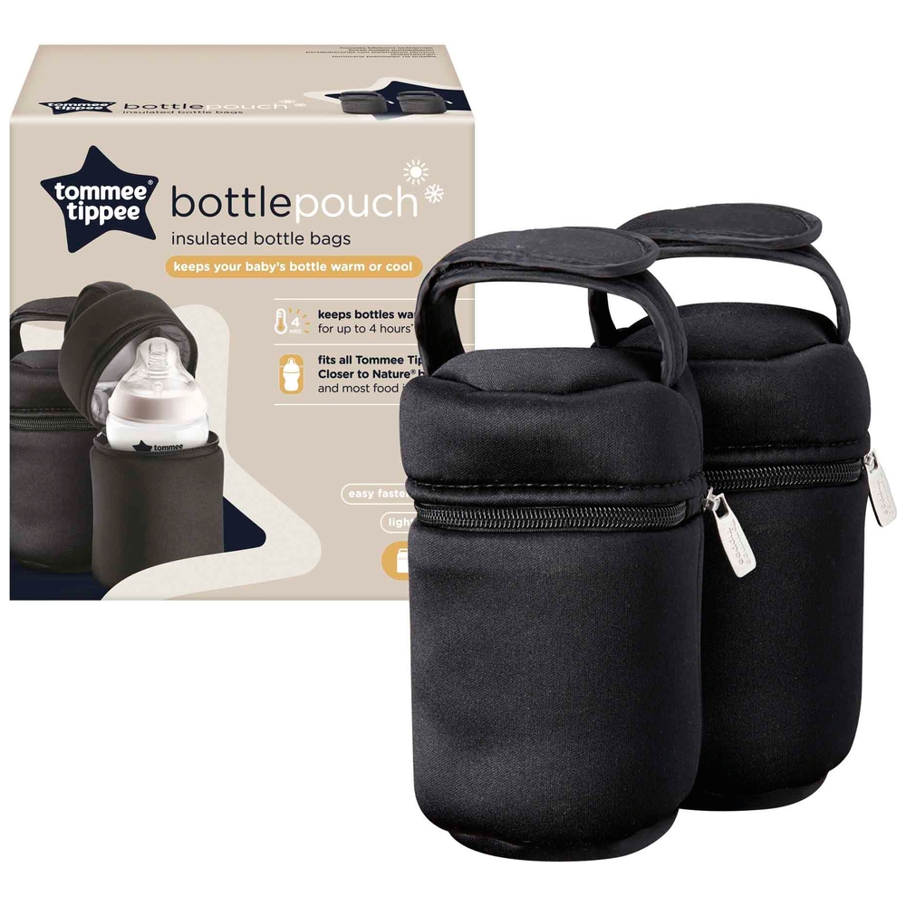 Tommee Tippee Isolierte Flaschentaschen für Babyflaschen, 2er-Pack