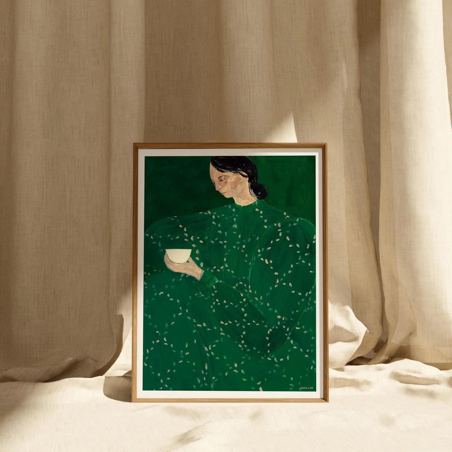 Poster & Frame  The Poster Club x Sofia Lind Coffee Alone At Place De Clichy plakat