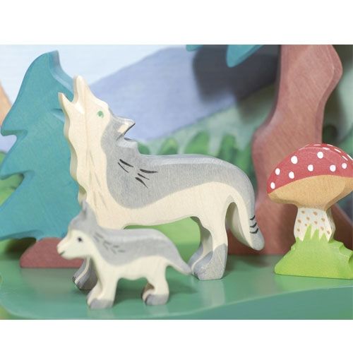 Holztiger wolfje 7 cm