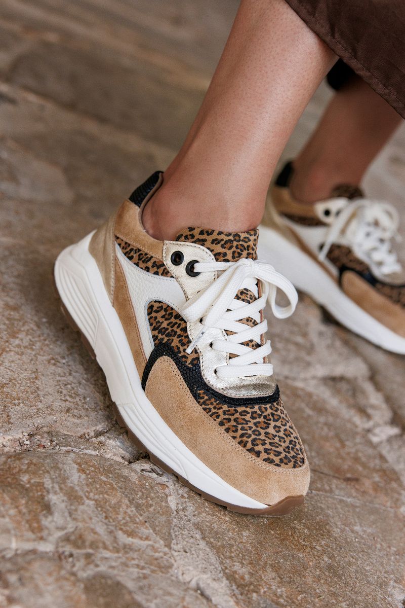 Xsensible Ponte Vecchio Stretchwalker Sneakers Bruin Dames