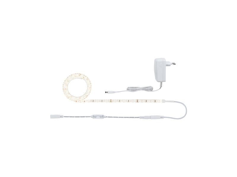Paulmann LED-Stripe SimpLED Power 3000 K, 1.5 m Set Beschichteter LED-Streifen mit Schnurdimmer