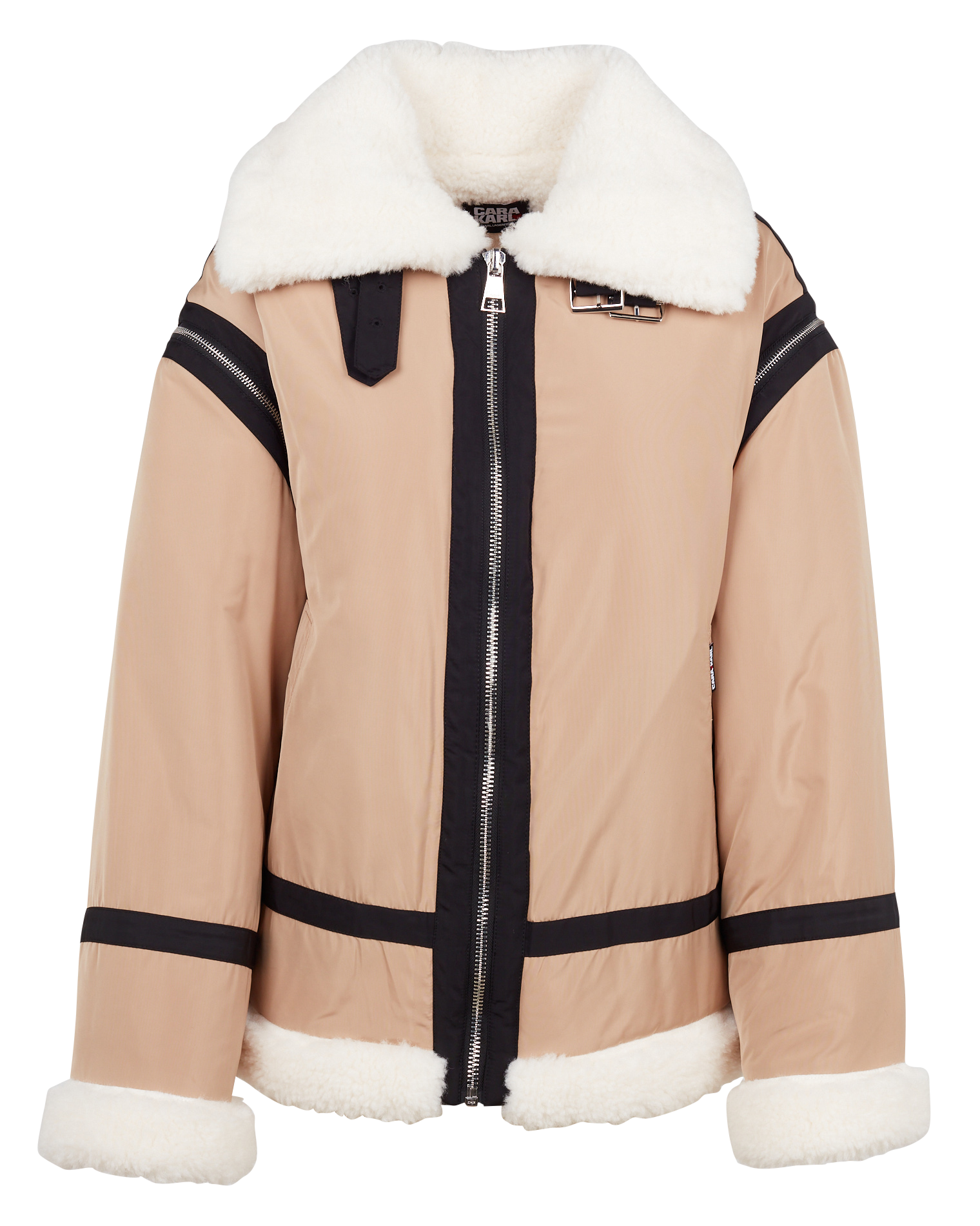 Veste de motard convertible| Beige