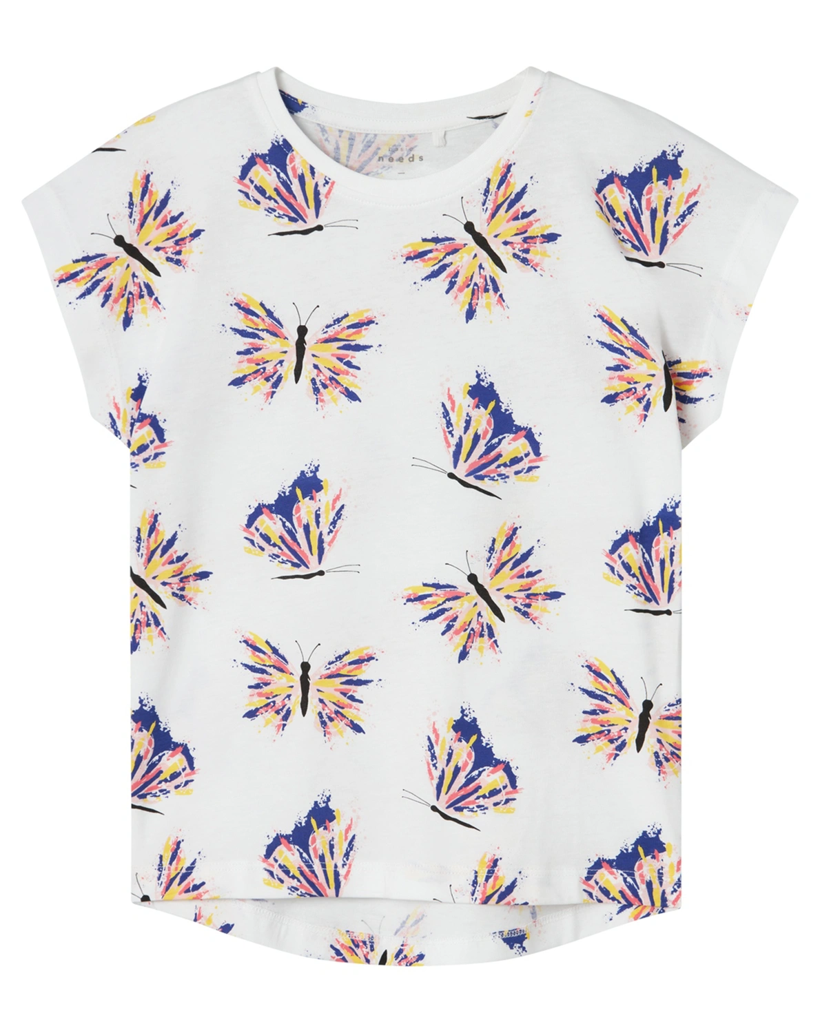 T-Shirt NKFVIGGA SCHMETTERLINGE in bright white