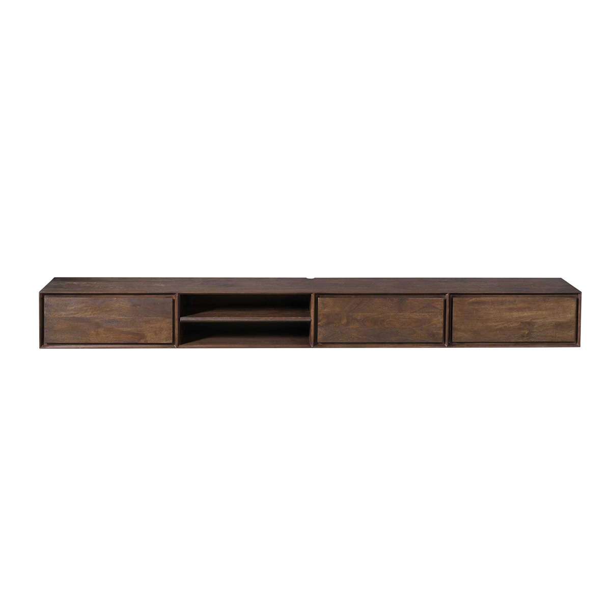 Zwevend Tv-meubel Ambi bruin 240 cm