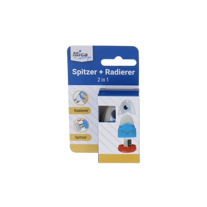 Spitzer + Radierer - 2 in 1