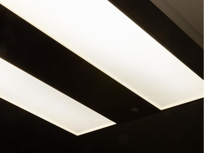 office focus Bürostehleuchte LED 80 W, Grau Dimmbare Stehleuchte für Boden- und Deckenbeleuchtung