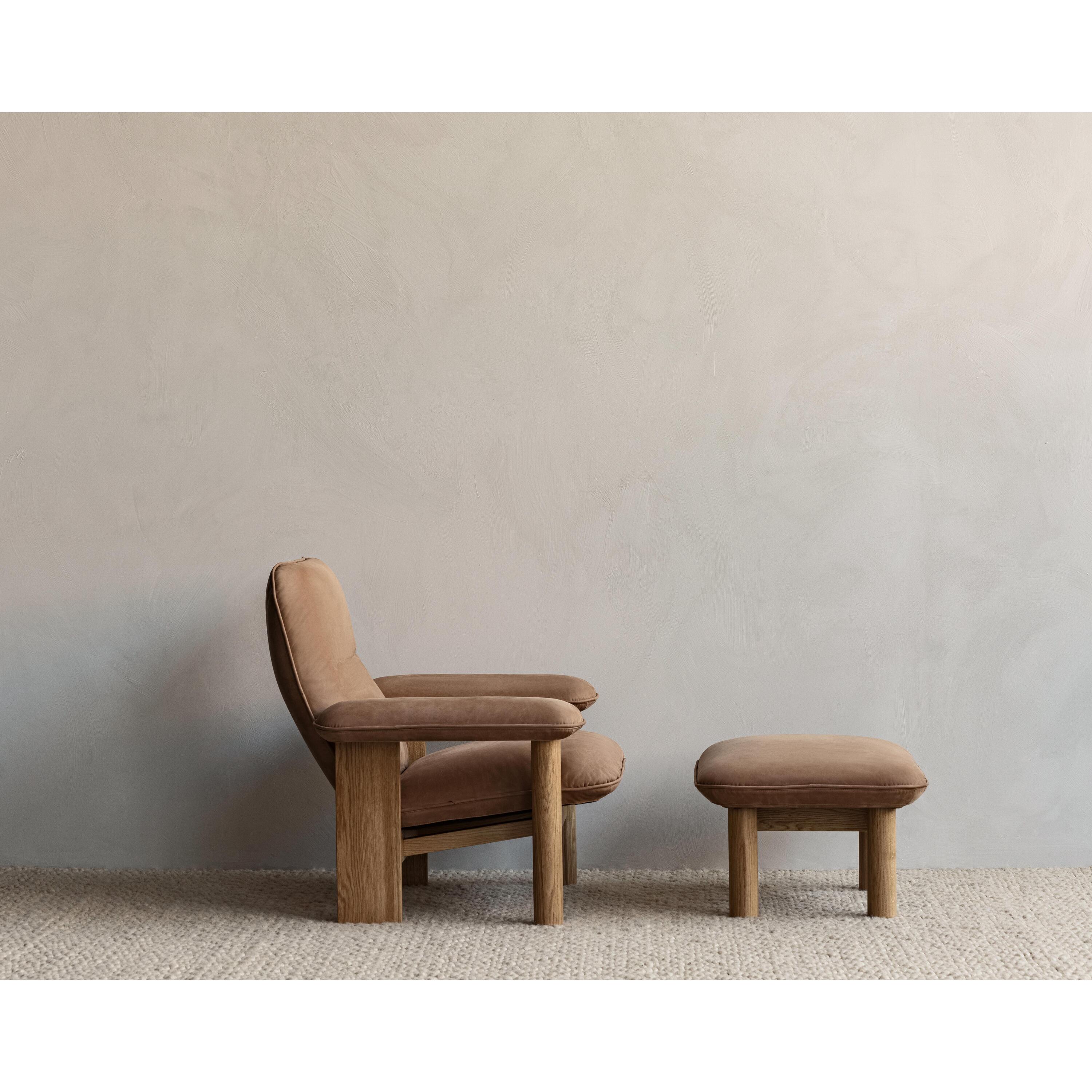 Audo Copenhagen Brasilia voetenbank naturel eiken Sheepskin Naturel