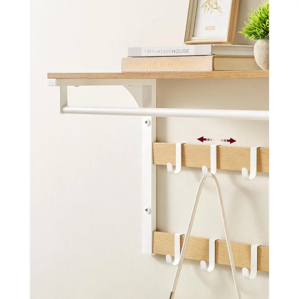 Parya Home Wandkapstok met Opbergruimte – Halorganizer