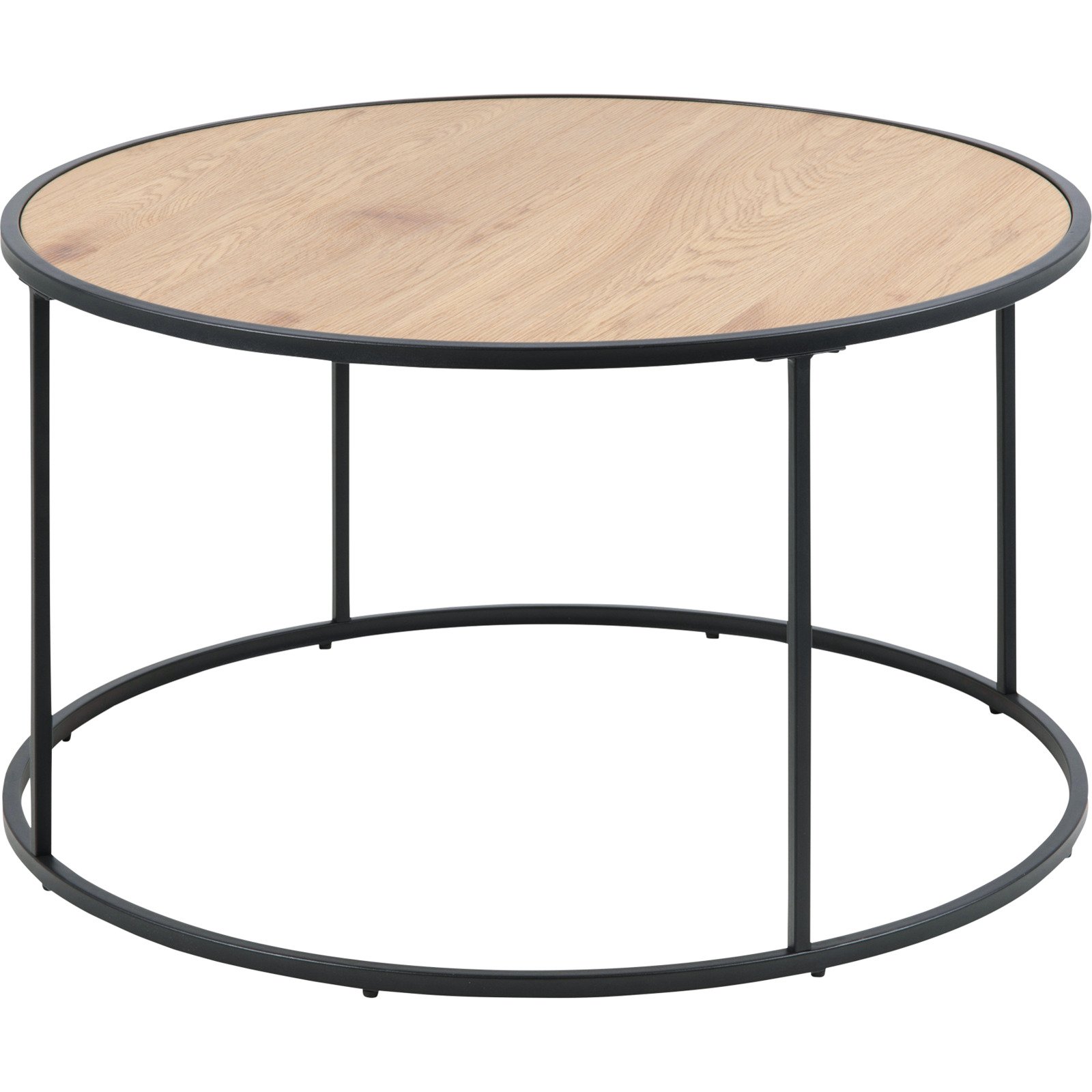 Salontisch Wade rund Dekor Wildeiche 80 x 45 x 80 cm