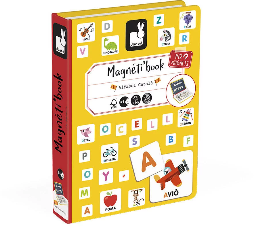 MAGNÉTI'BOOK ALPHABET CATALAN, 142 MAGNETS