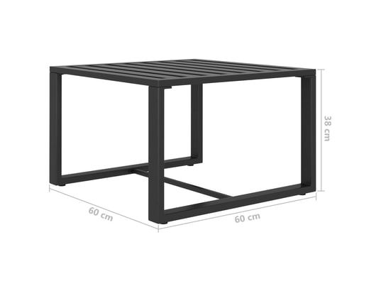 LES TENDANCES - Salon extérieur Salon de jardin-gris-5 places-70x70x64.5-251013