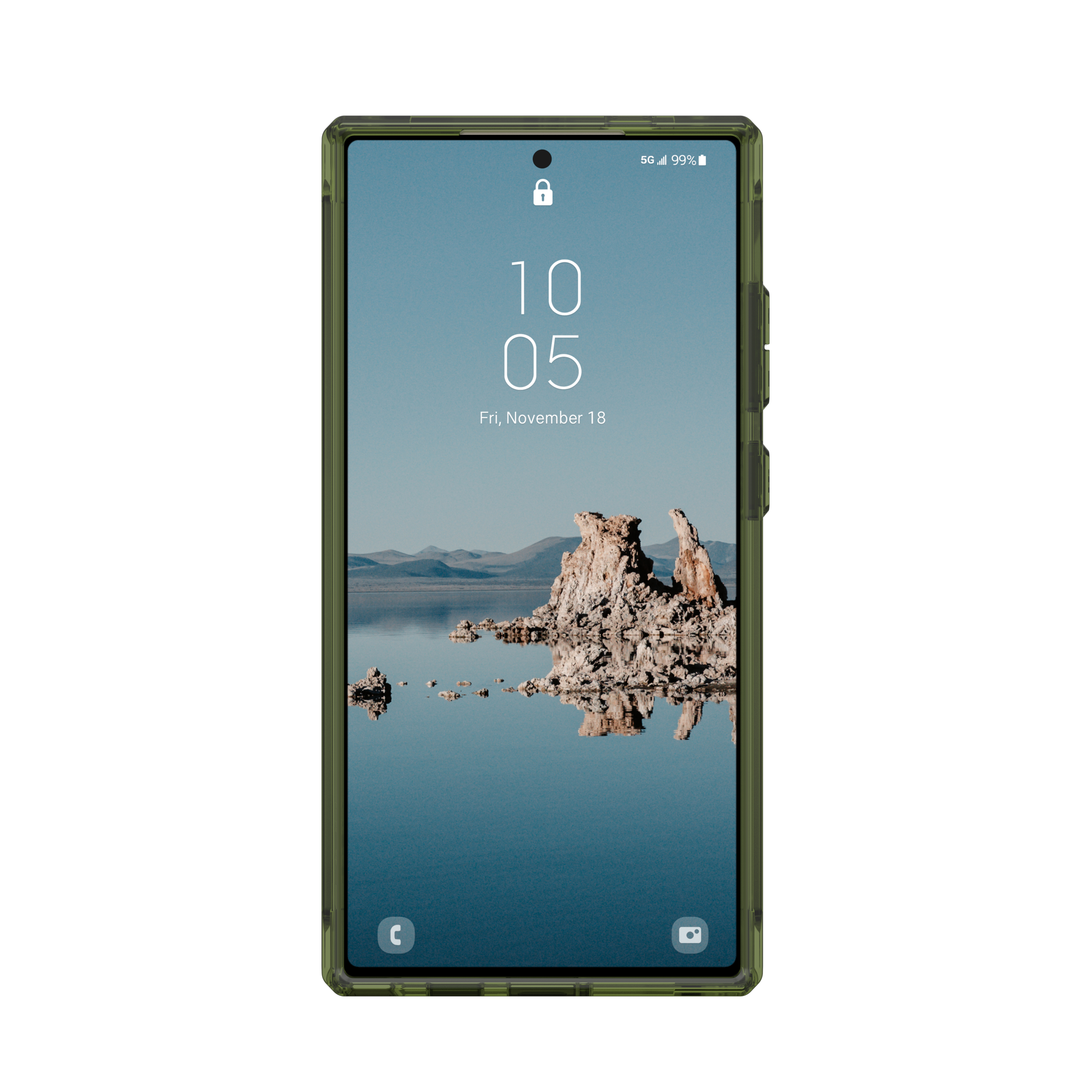 Samsung Galaxy S24 Ultra Schutzhülle Plyo Pro MagSafe-Modul (214431114372) - Transparent (Olive)