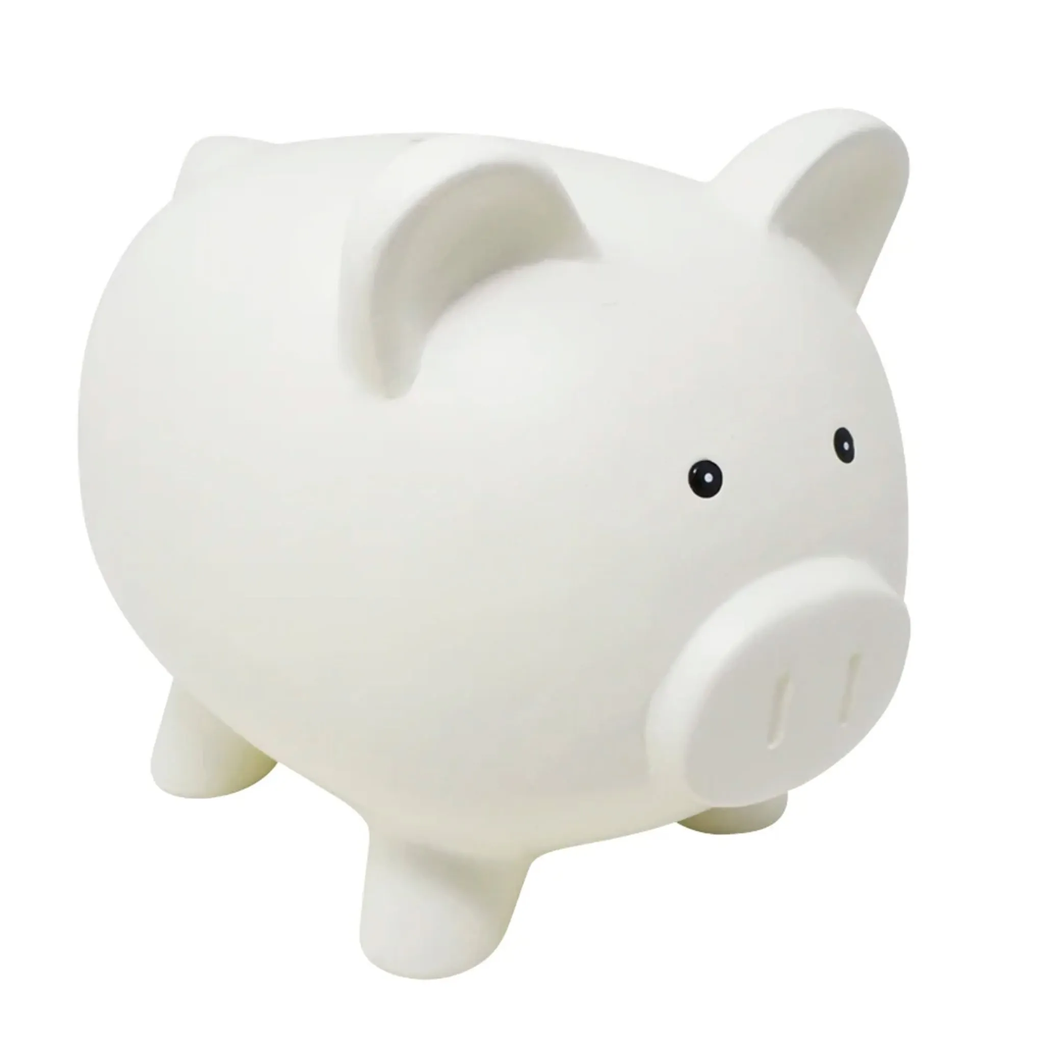 Clément - Maison Banque Cochon Blanc 25x17x20cm