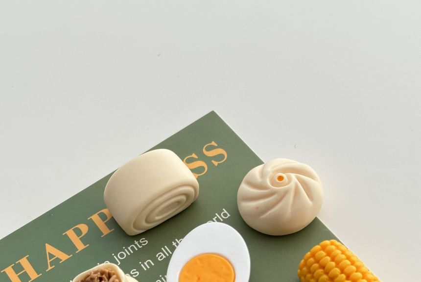 Indus - Set van 4: Voedsel PVC koelkastmagneet (verschillende ontwerpen)