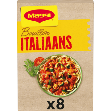 Maggi Bouillon Italiaans met Tomaat en Zongerijpte Groenten 8 Stuks 80 g