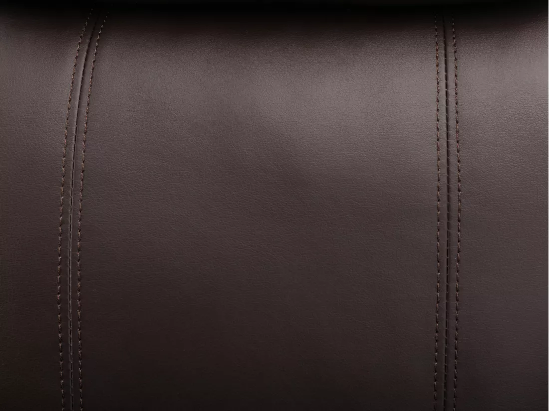 Fauteuil massant SILVANO en simili - Marron