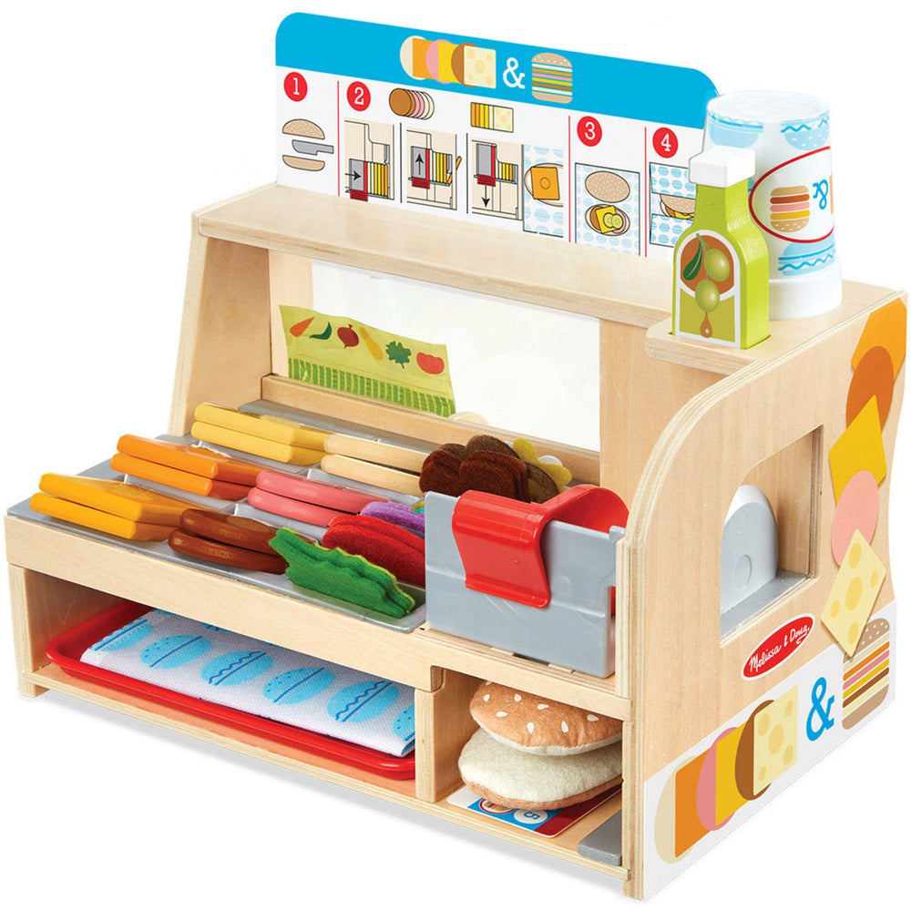 Køb Melissa & Doug Multifarvet Sandwich-Disk Sæt Med 52 Dele