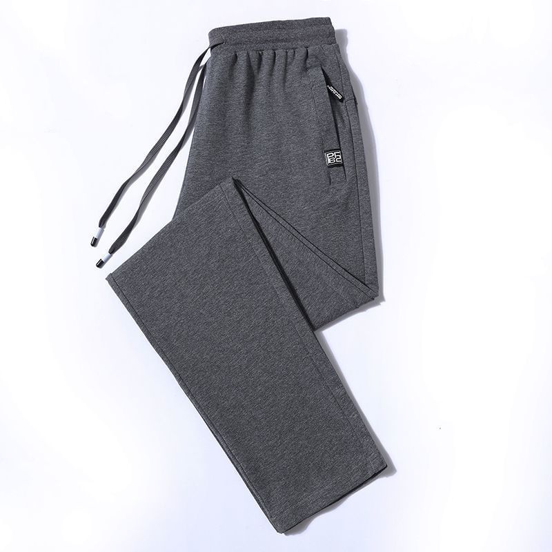 BEAUGALL - Effen joggingbroek met rechte pijpen