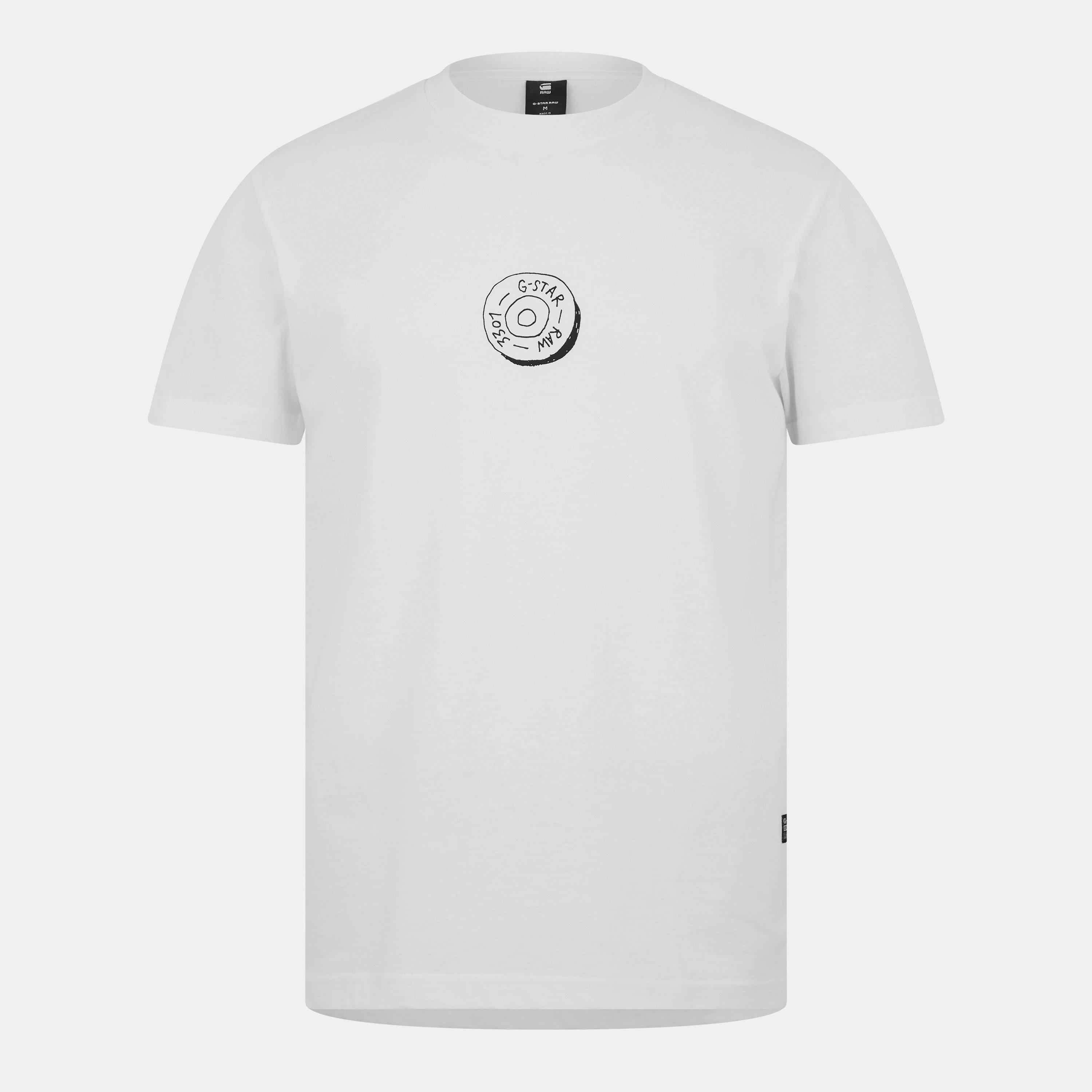 G Star Button Illustration T Shirt