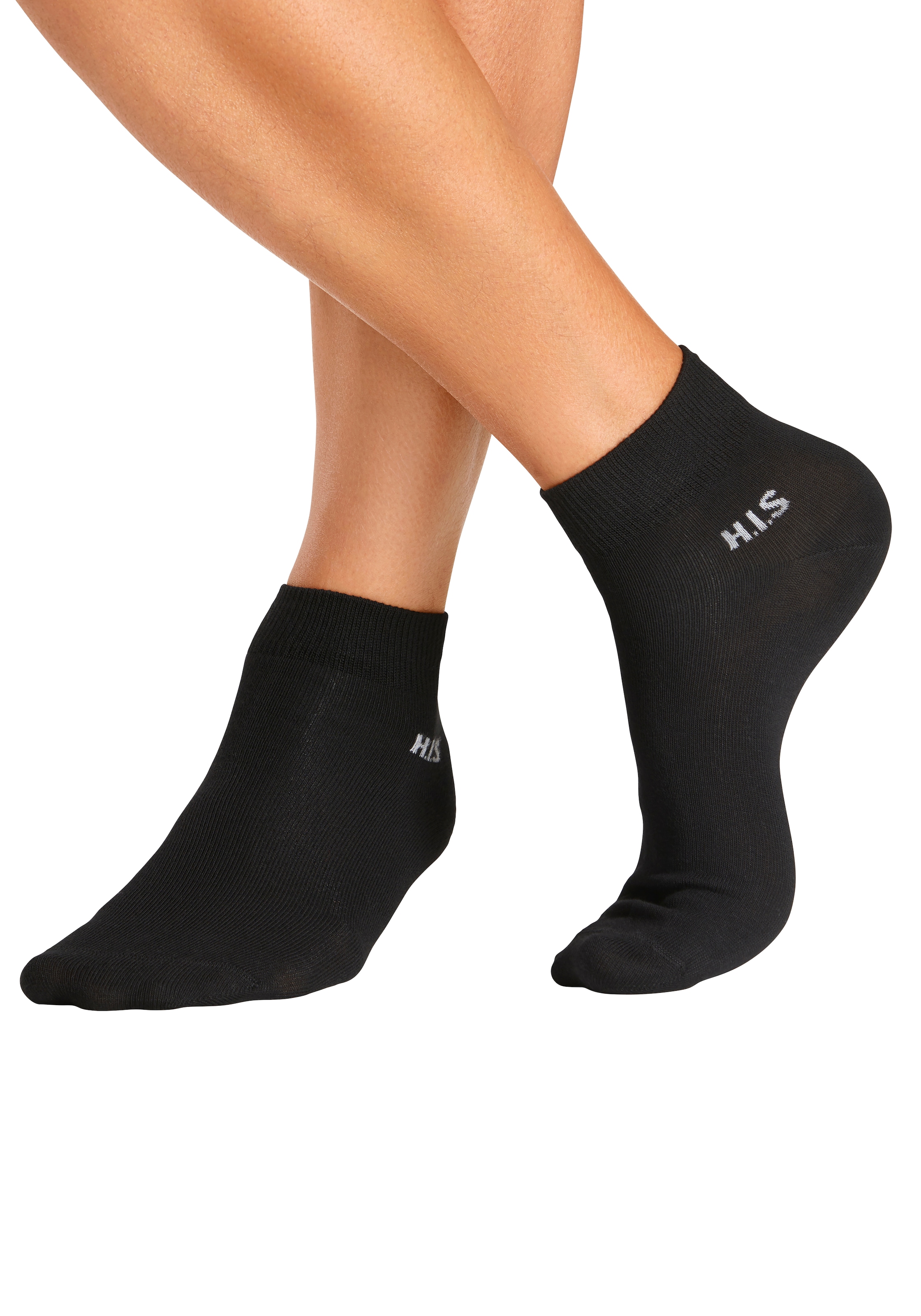H.I.S Kurzsocken Packung, 10 Stk. tlg. mit farbigem Innenbund