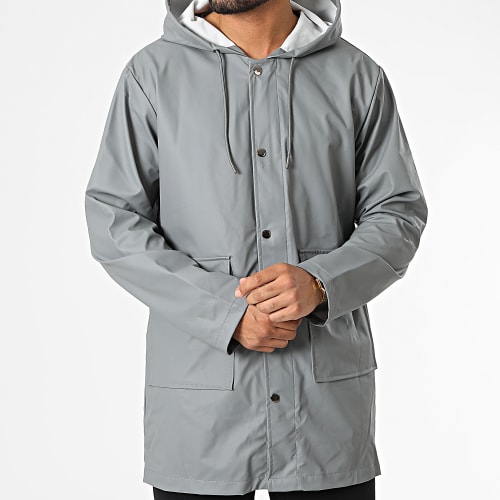 Veste Zippée Capuche Gris
