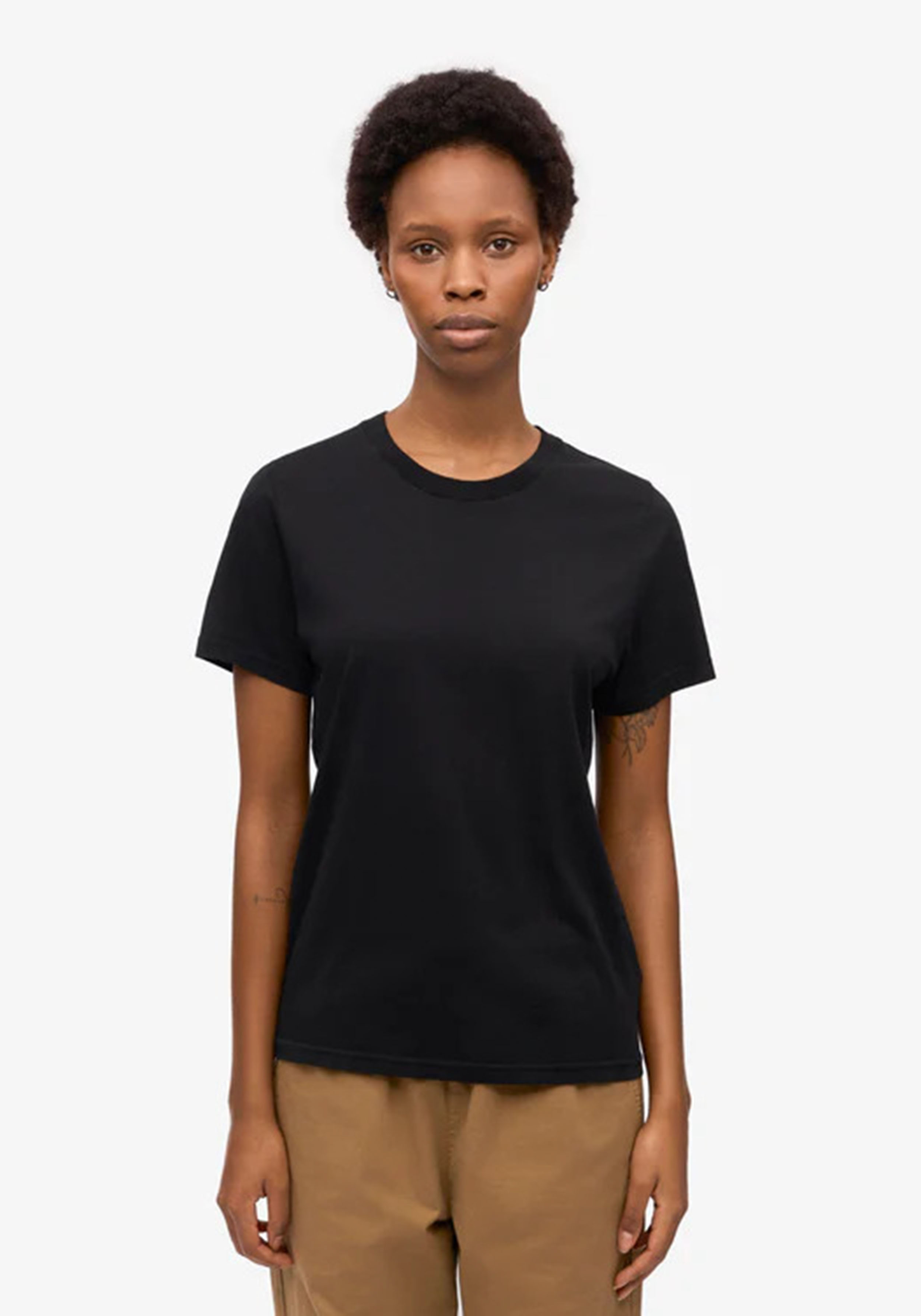 Colorful Standard Damen-T-Shirt Deep Black