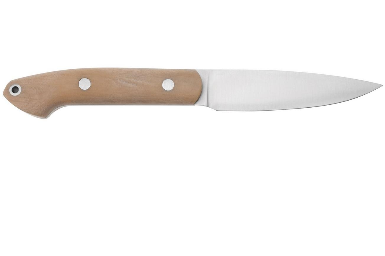 Bark River Bird & Trout CPM 154, Antique Bone Linen Micarta, jachtmes