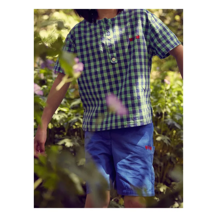 Wander & Wonder Kurta Vichy | Bleu marine