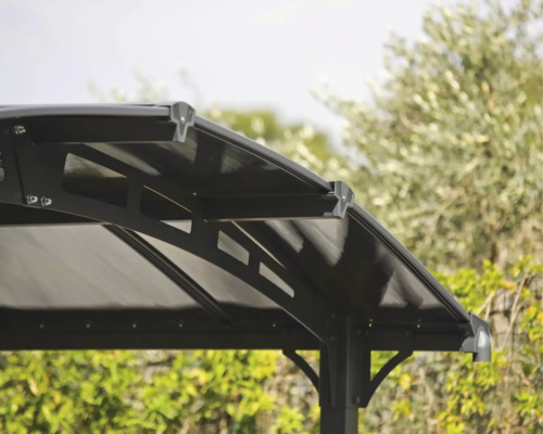Enkele carport, carport voor camper CANOPIA van Palram Alpine 4300 in hoogte verstelbaar 359 x 435 cm antraciet