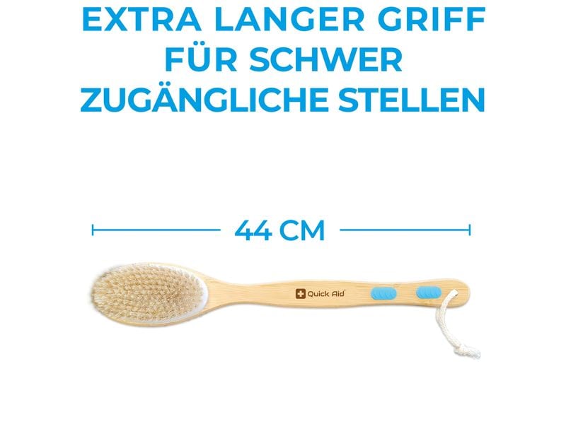 Quick Aid Dusch- und Badebürste 1 Stück 2-in1 Körpermassagebürste