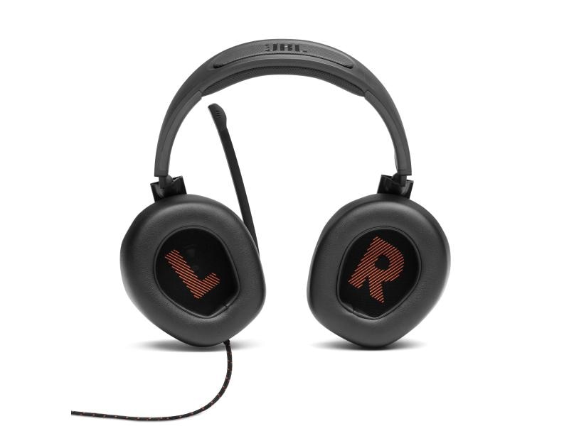 JBL Headset Quantum 200 Schwarz Kabelgebundenes Over-Ear-Gaming-Headset mit klappbarem Mikro