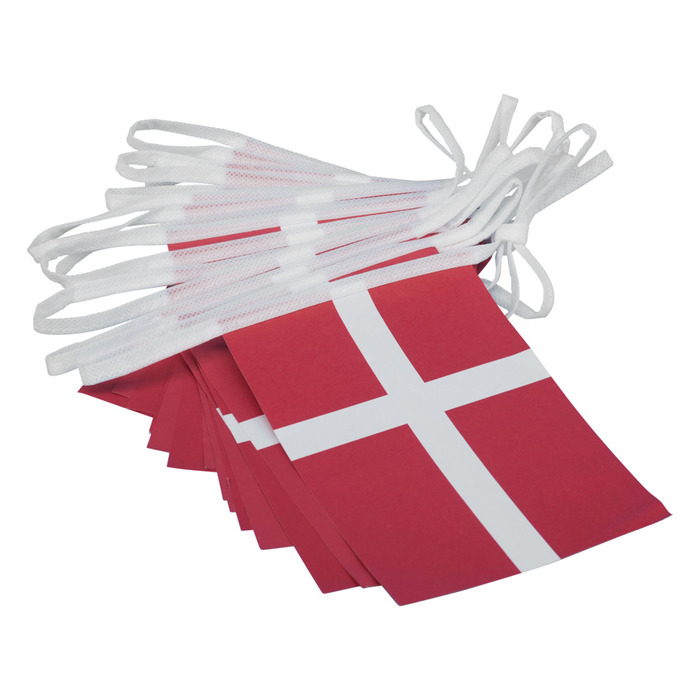 Guirlande m/20 stk. papirflag