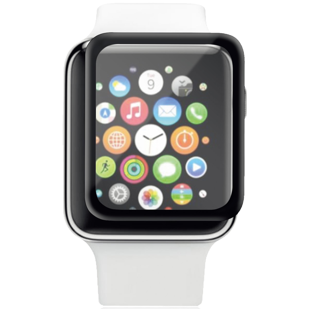 Panzer Apple Watch 7 41mm fleksibel skjermbeskytter i glass