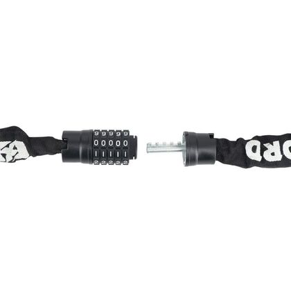 Antivol Oxford chaine LK118 Combi Chain 8 (8mm x 1.5m) Universel - Noir