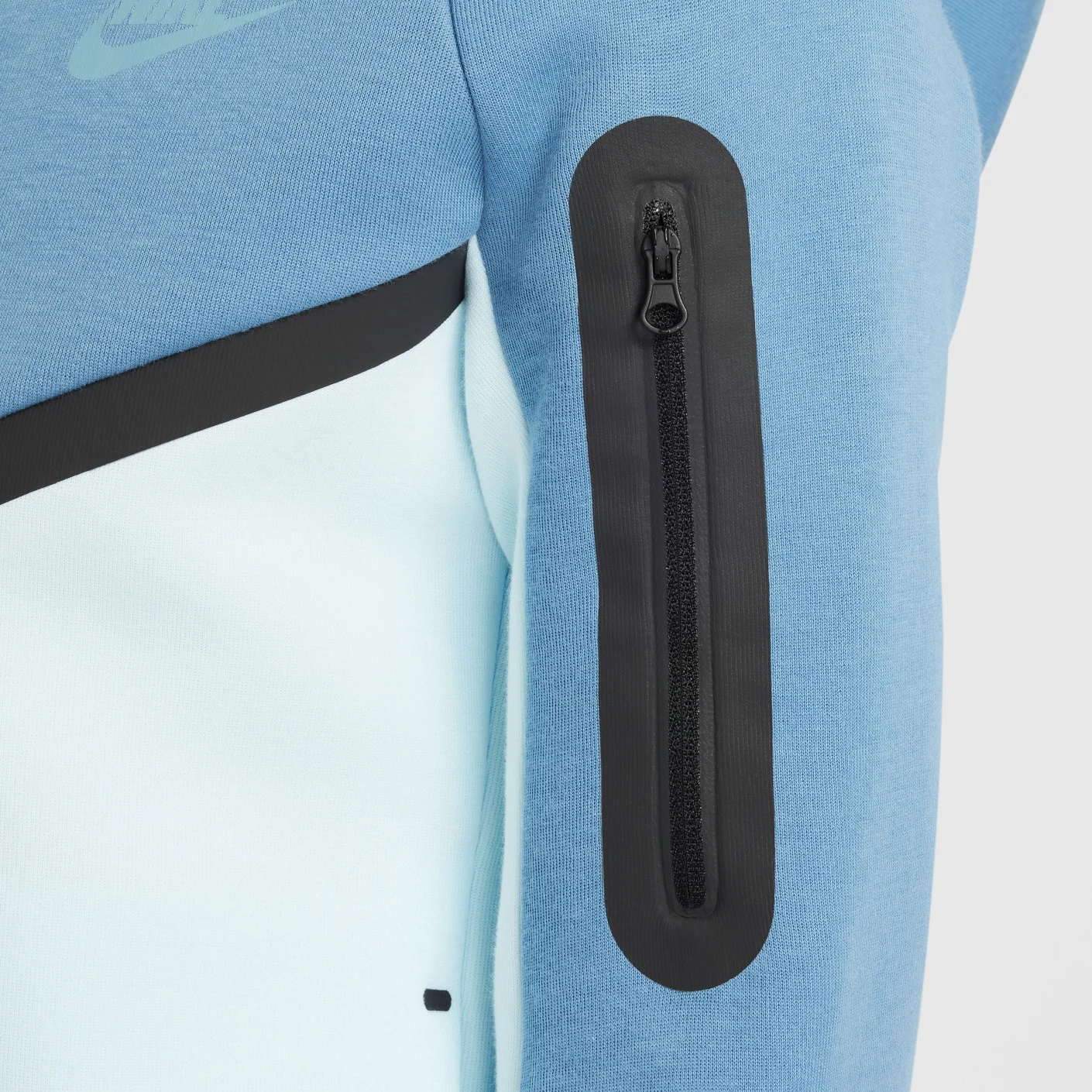 Nike Tech Fleece Sportswear Vest Kids Blauw Lichtblauw Zwart