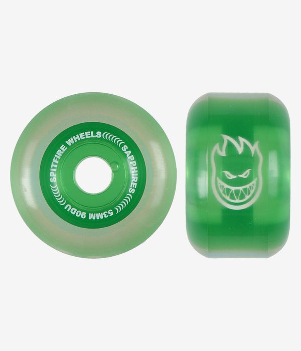 Spitfire Sapphire Rollen (clear green) 53 mm 90A 4er Pack