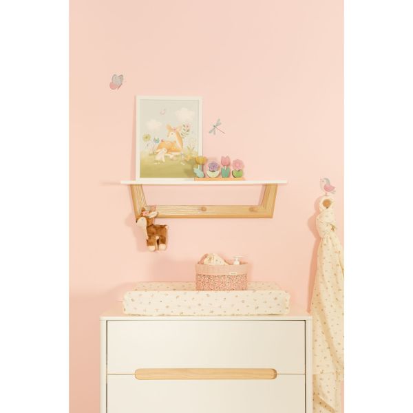 TWF Babykamer Larvik 3-delig Ledikant 60 x 120 - Commode 3 Laden - Hanglegkast