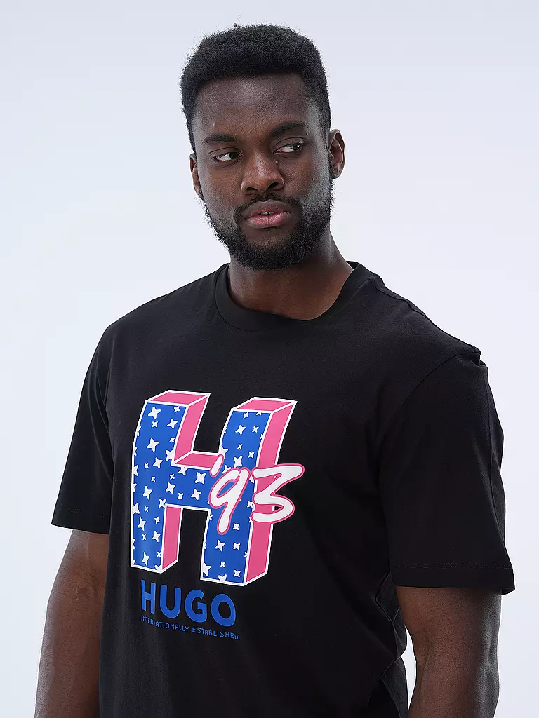HUGO T-Shirt NENTRYLE schwarz
