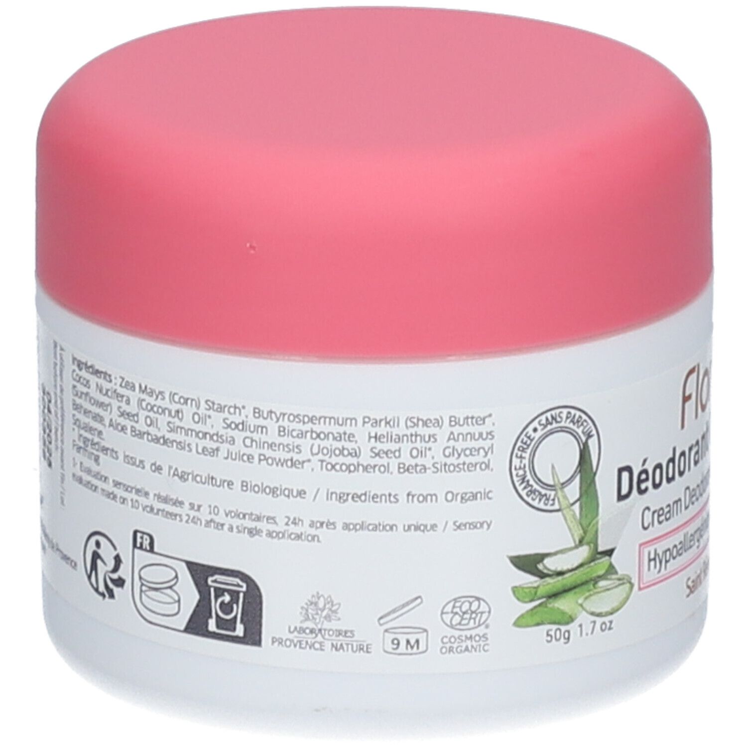 Florame Aloe Vera Creme Deodorant Hypoallergen Bio 24H