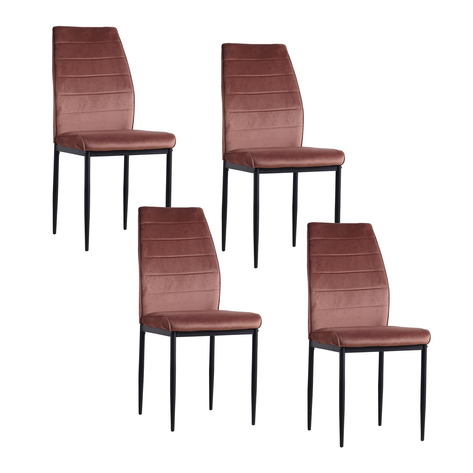 HTI-Living Stuhl Madison Velvet Braun