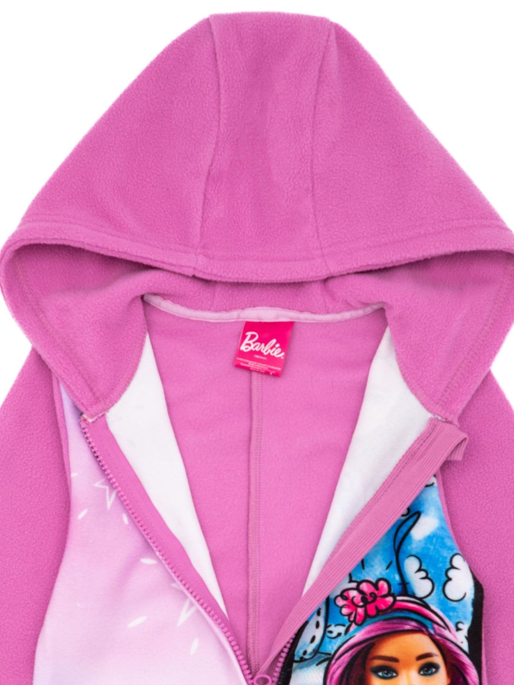 Roze met Barbie - Vanilla Underground uniseks fleece all-in-one voor kinderen
