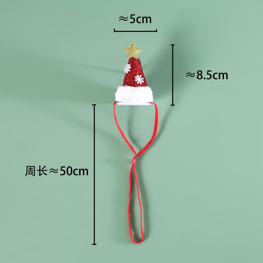 2night - Kerststrik huisdierhalsband / hoed / set (verschillende ontwerpen)