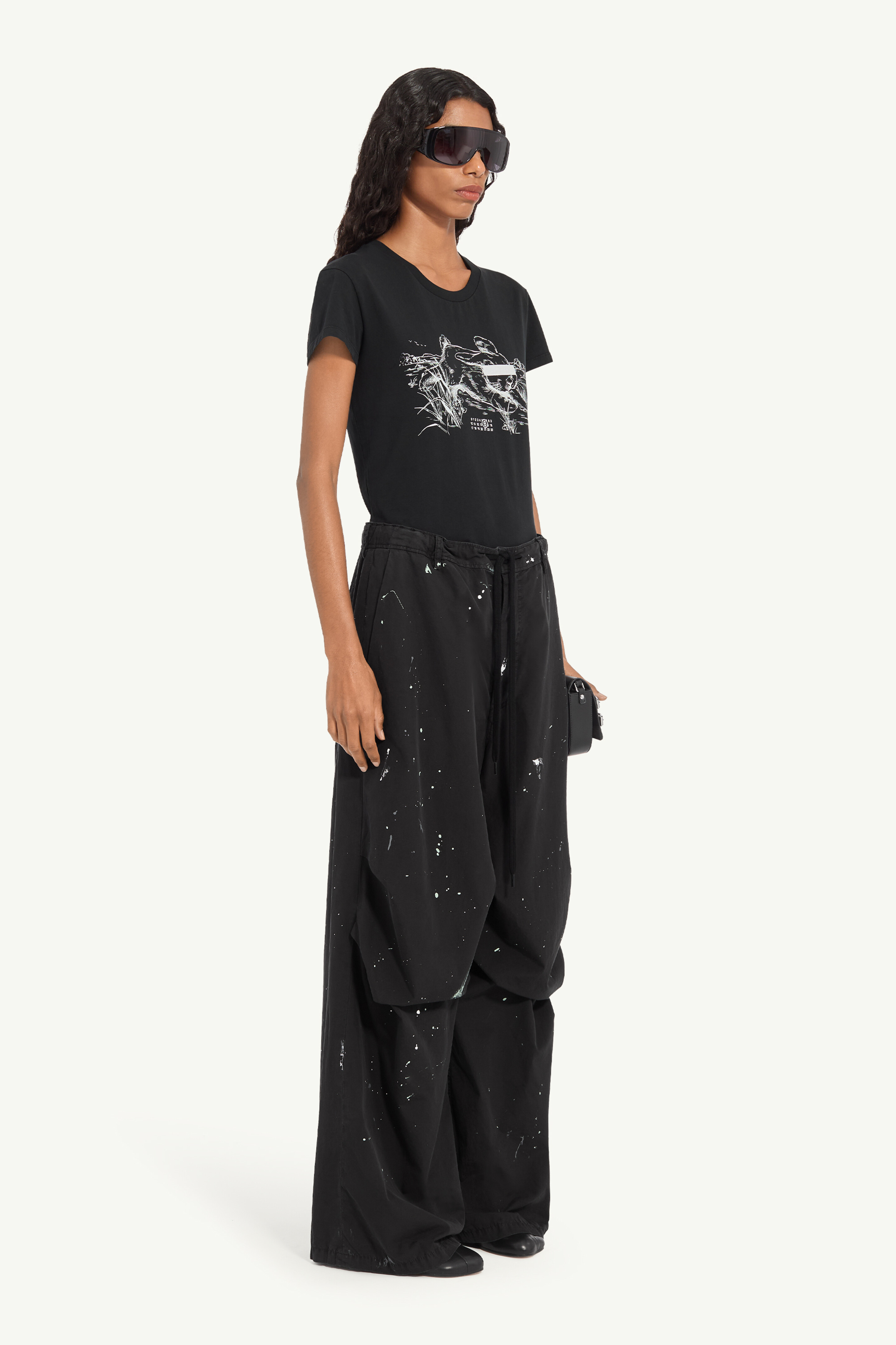 Pantalon peintre Noir