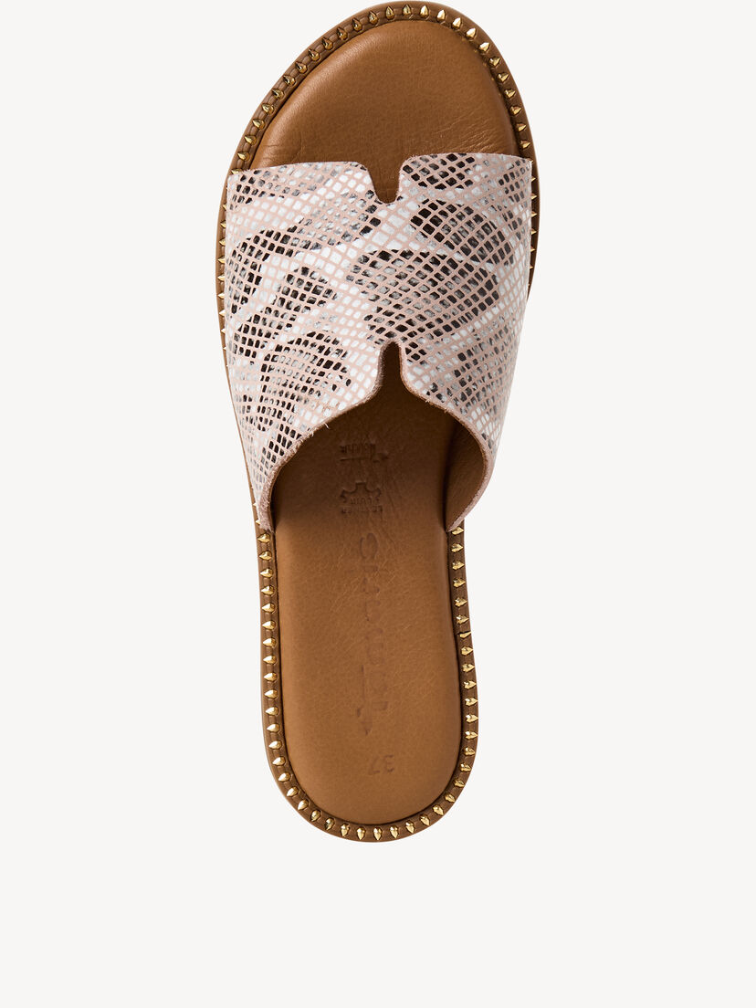 Leren Slipper - beige