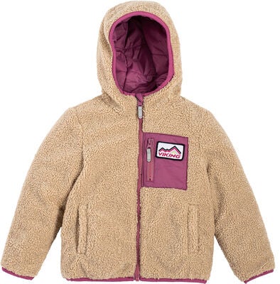 Viking Playtime Vendbar Fleecejakke, Plum