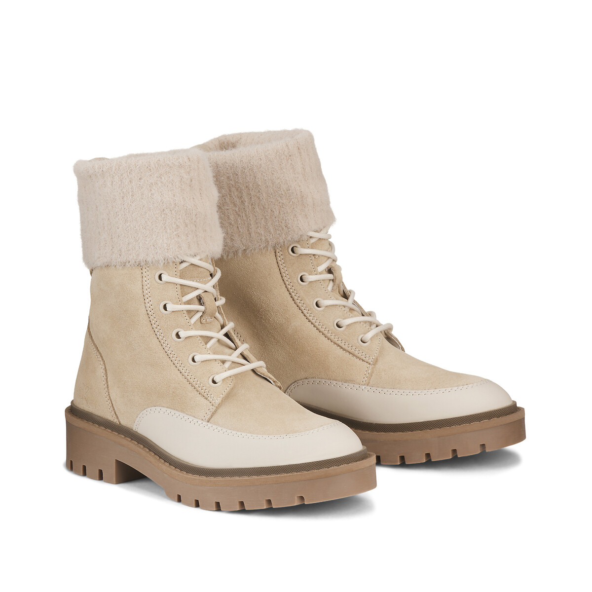 CALVIN KLEIN JEANS<br>Botas de combate em camurça
