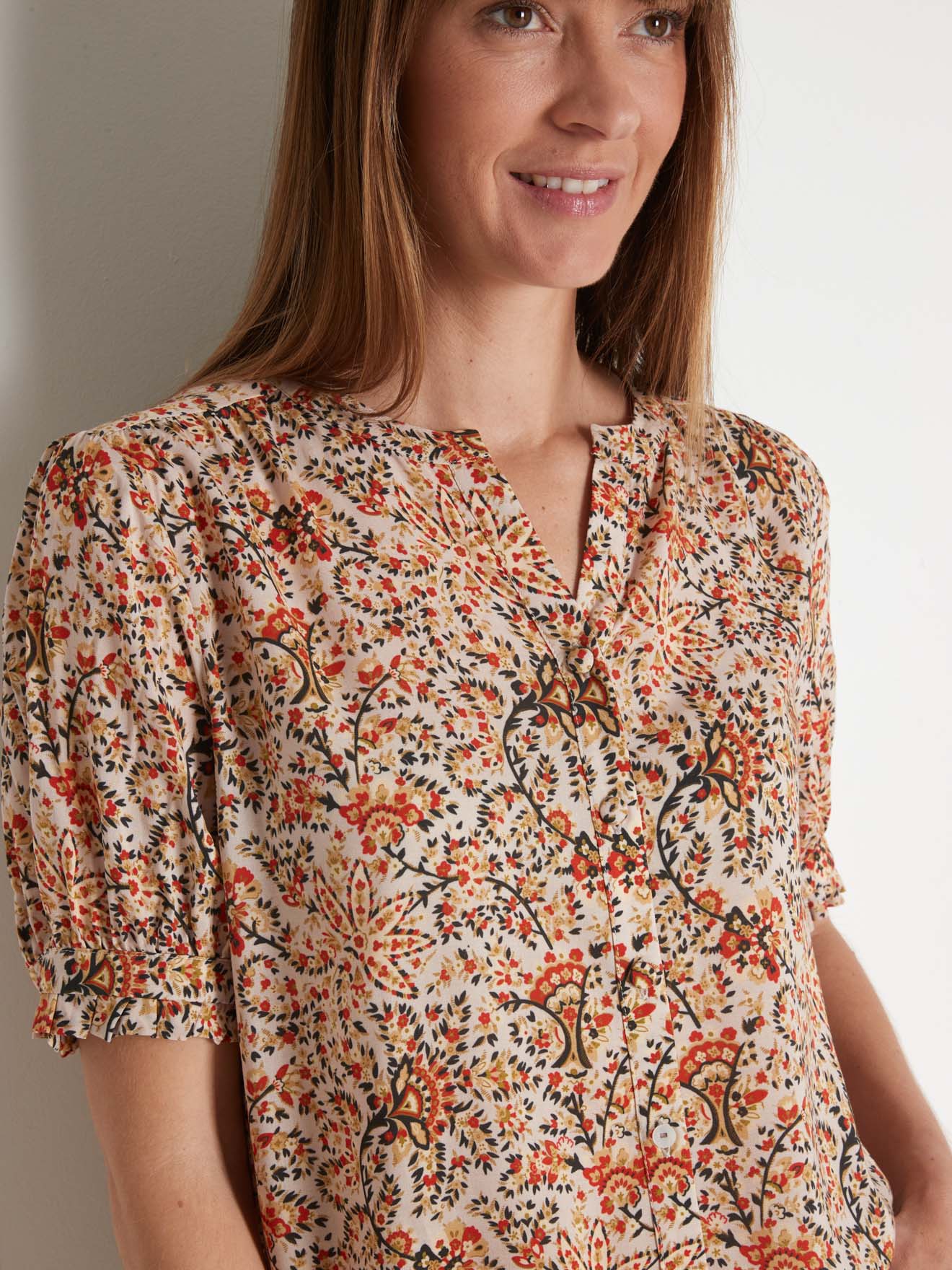 Blouse ample légère et satinée