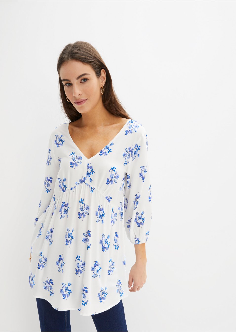 Tunique-blouse imprimée en viscose