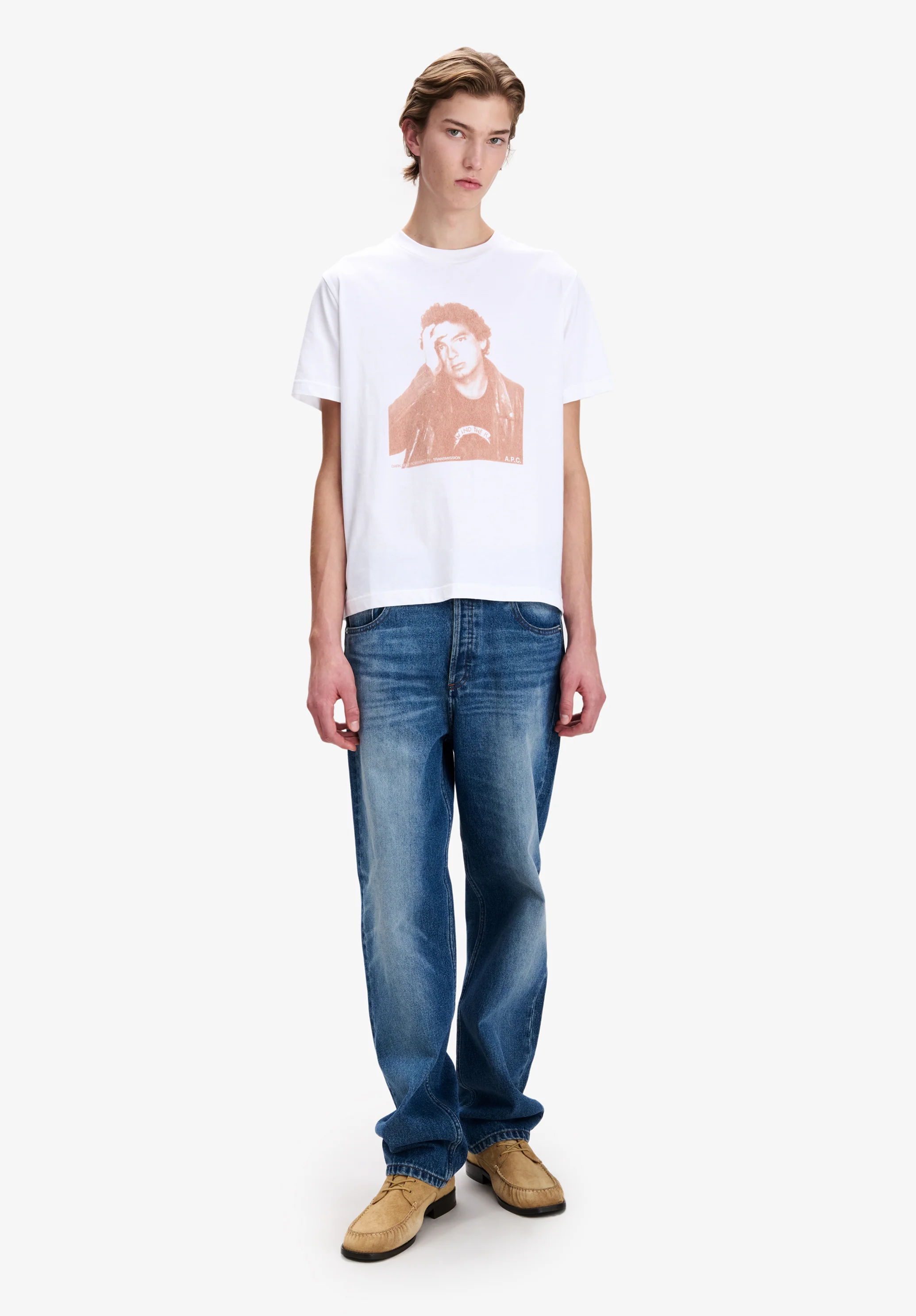 T-shirt imprimé d'une photo de Jean Touitou - Blanc